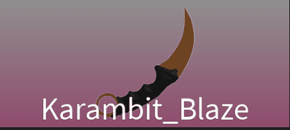 Karambit_Blaze