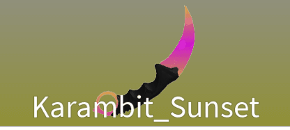 Karambit_Sunset